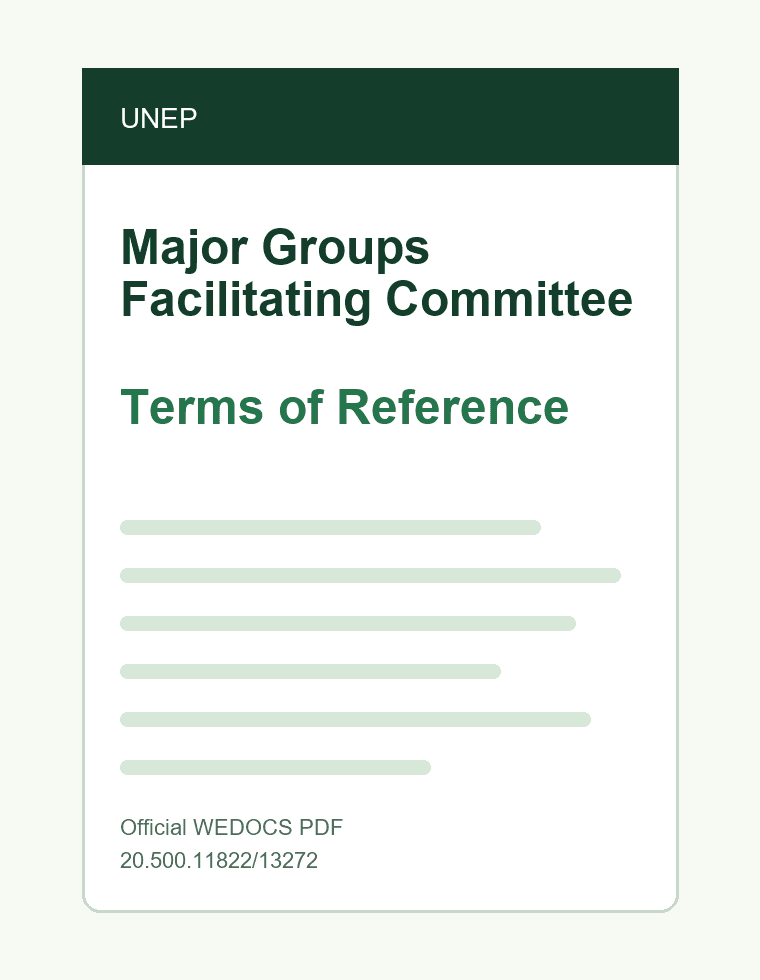 The mandate of the Major Group Facilitation Committee (MGFC) PDF preview