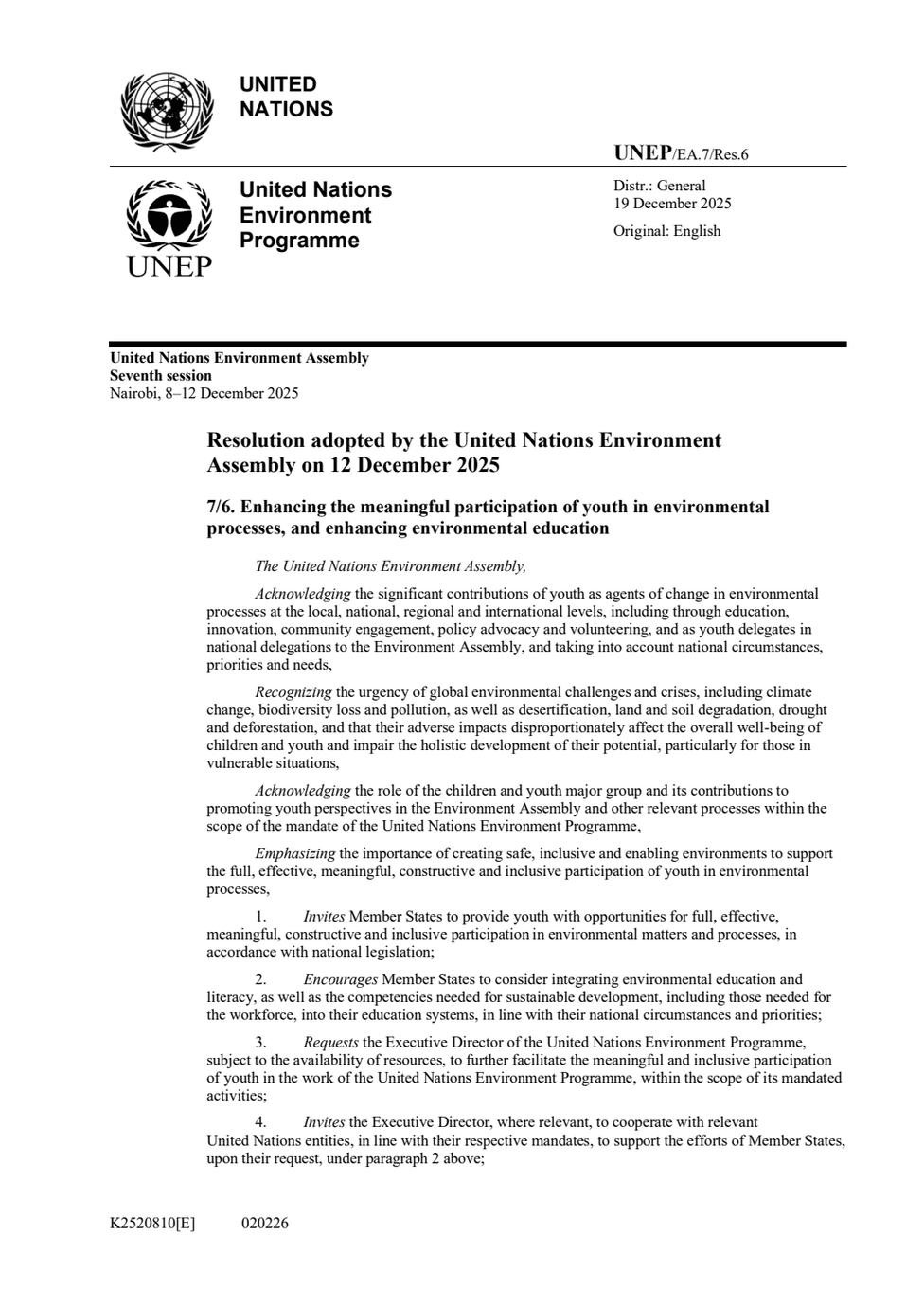 UNEP/EA.7/Res.6 PDF preview